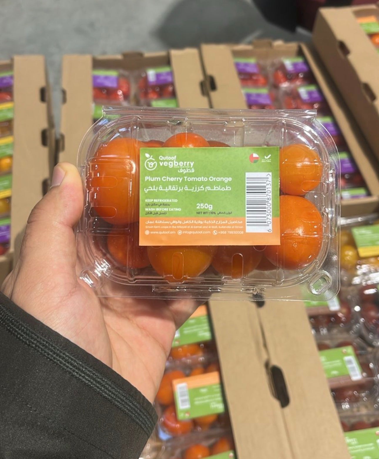 Cherry Tomato Pct طماطم كرزي برتقالي