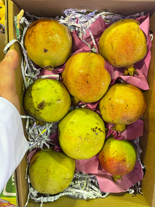 Pomegranate Yemen box 3kg رمان يمني كرتون⁩